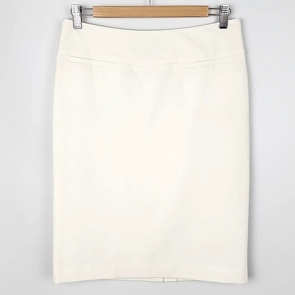 Carriere Studio Women's White Structured Pencil Skirt EU 32 US 2